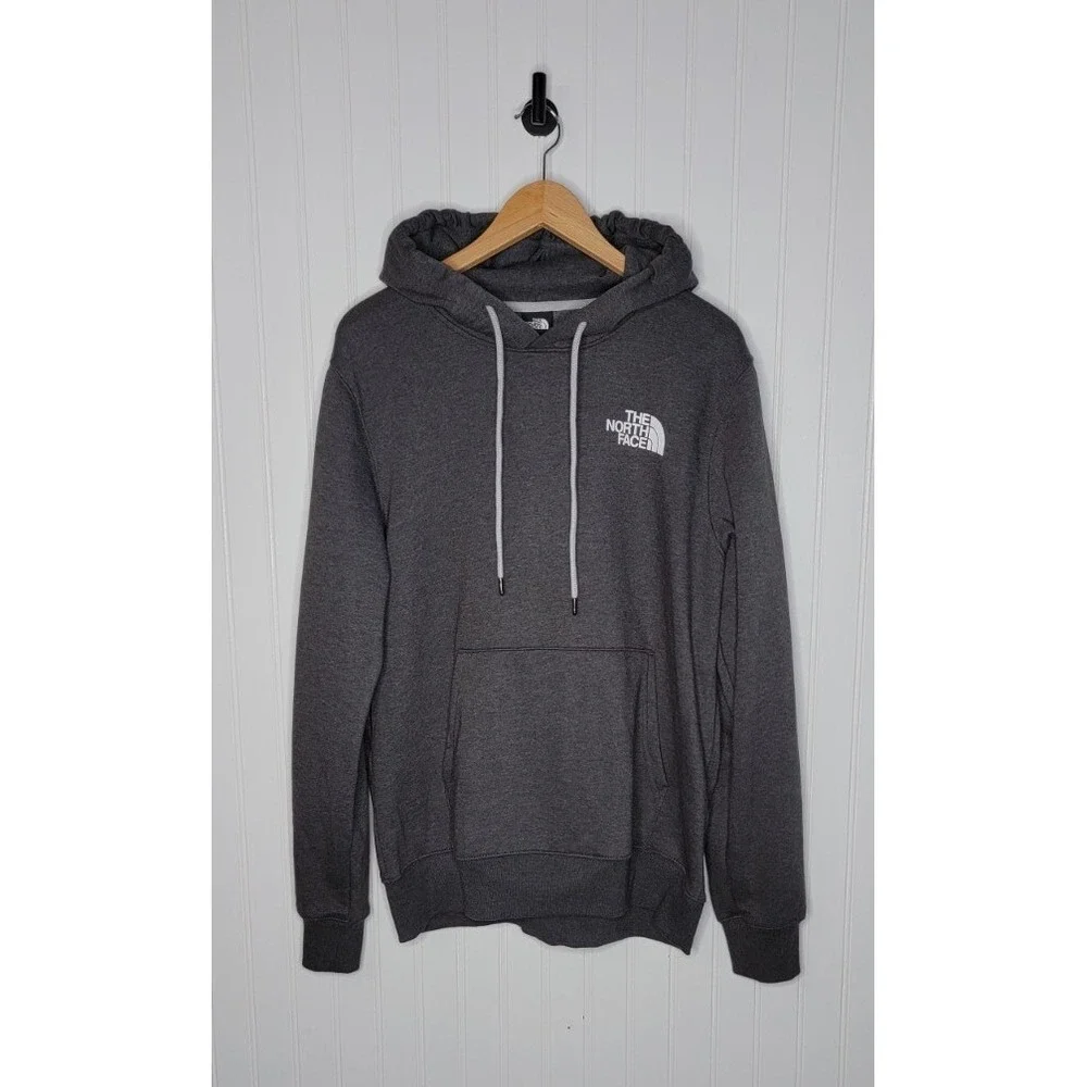 The North Face Pullover Hoodie Men's Size Medium Gray Big Logo